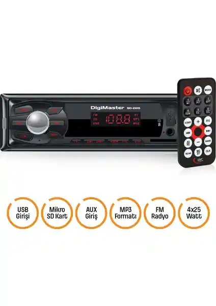 Digimaster Goldmaster SD-2105 Çok Fonksiyonlu Oto Teyp İncelemesi ve Kullanıcı Yorumları