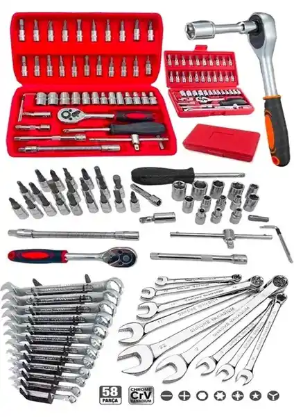 Dinamik Max 58 Parça Mini Lokma Takımı Profesyonel ve Çok Yönlü Tamir Seti