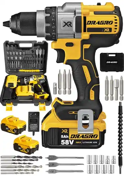 Dragro 58 V Darbeli Matkap: Güçlü Performans ve Dayanıklı Tasarım Özellikleri