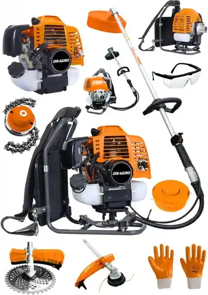 Dragro Alman 20 Hp Sırt Tipi Benzinli Ot Çalı Tırpanı Performans ve Konfor Sunar