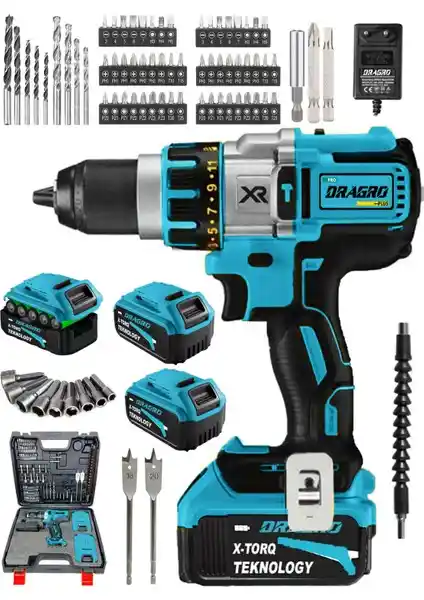 Dragro Alman 58 V 5 Ah Darbeli Bakır Sargılı Çift Akülü Vidalama Matkap Özellikleri ve Kullanım Alanları