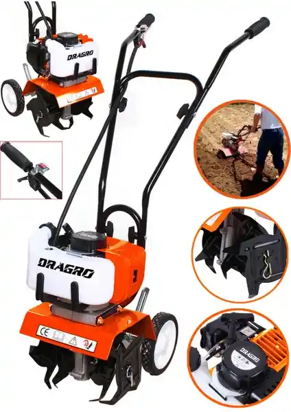 Dragro Alman Pro 4x4 9.9 Hp Çelik Şanzımanlı Benzinli Çapa Makinesi Özellikleri ve Kullanım Alanları
