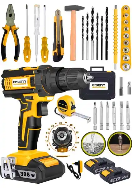 Eisenn Alman Lion Çift Akülü Metal Şanzıman Turbo Şarjlı Matkap Kapsamlı Özellikler ve Kullanım Alanları