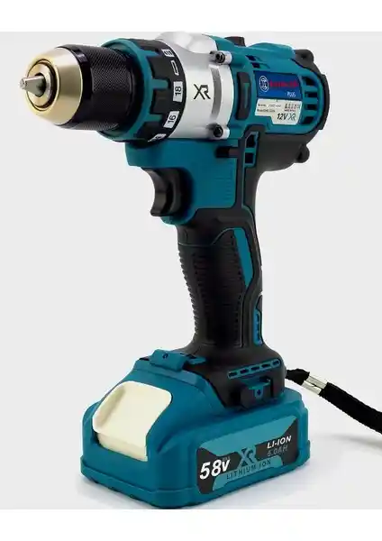 Ekinler Plus Xr Darbesiz Çift Batarya 58VF 5Ah Şarjlı Matkap Seti Güç ve Verimlilik Bir Arada