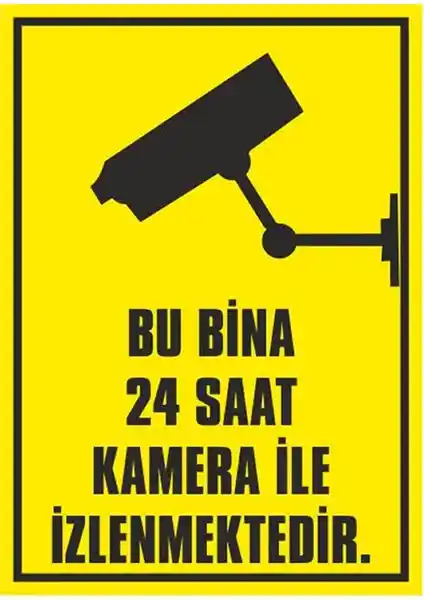 Erdal Etiket 50x70 cm Güvenlik Levhası Dış ve İç Mekan Kullanımı İçin Uygun