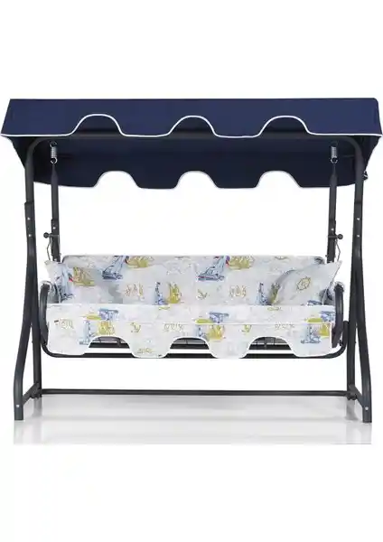 Erinöz 3 Kişilik Yatarlı Salıncak Bahçe ve Balkonlar İçin Dayanıklı ve Estetik Tasarım