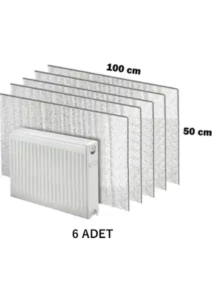 Eryatex 6'lı Kalorifer Radyatör Arkalığı Isı Yalıtım Levhası ile Enerji Tasarrufu ve Konfor Artışı