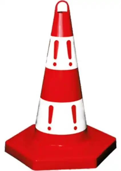 Evelux Eko Trafik Konisi 50 cm dayanıklı ve ekonomik trafik güvenliği çözümü