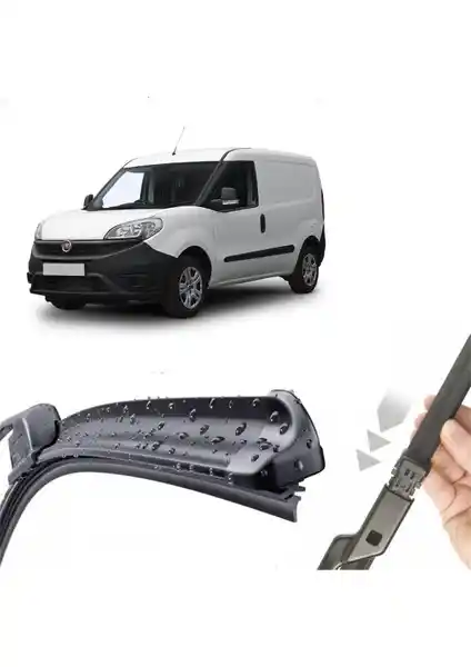 Fiat Doblo 2011-2017 İçin Dayanıklı 600mm + 400mm Muz Silecek Takımı