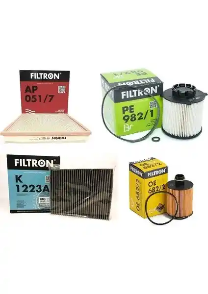 Filtron Astra J 1.3 CDTI (MANN) Filtre Seti 2009-2015 Yılları Arası Araç Bakımı İçin