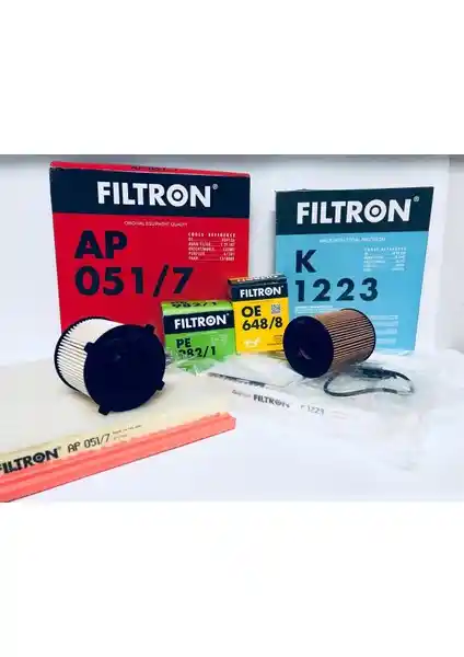 Filtron Chevrolet Aveo 1.3 Dizel Periyodik Bakım Seti Yüksek Kalite ve Güvenilirlik Sağlar