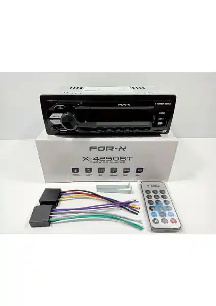 For-x X-4250BT 4X60W Bluetooth Oto Teyp: Güçlü ve Çok Fonksiyonlu Ses Sistemi