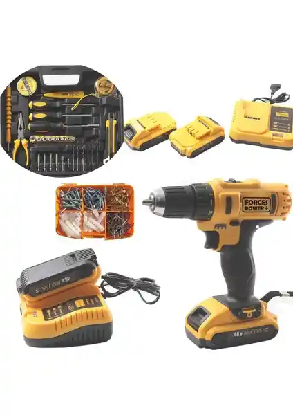 Forces Power Pro 48 W 5 Ah Metal Piston Çift Akülü Şarjlı Matkap İnceleme ve Özellikleri