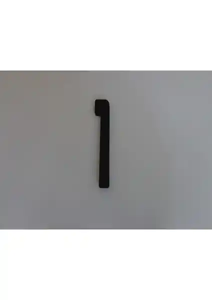 Gendec 6 cm Siyah Kapı Numarası Villa ve Bina Girişleri İçin Dayanıklı Tasarım