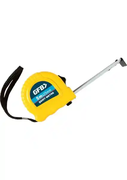 GFB Çelik Şerit Metre 5 Metre Uzunluk ve Dayanıklılık Sağlayan Profesyonel Ölçüm Aracı