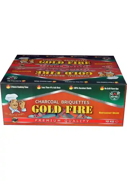 Gold Fire Pres Mangal Kömürü: Doğal, Yüksek Performanslı ve Uzun Yanma Süresi