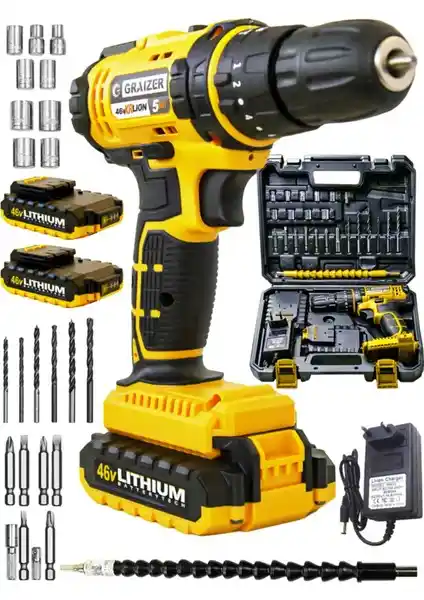 Graizer 46 V Darbeli Vidalama Matkap: Güçlü Performans ve Dayanıklılık Özellikleri