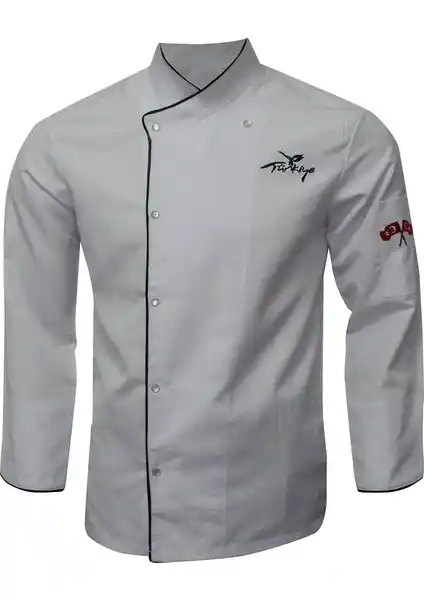 Grey's Uniform Aşçı Ceketi Profesyonel Mutfaklar İçin Şık ve Dayanıklı Tasarım