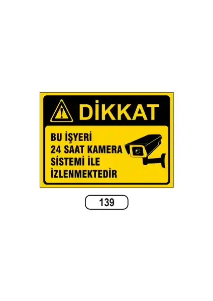 Gündoğdu 24 Saat Kamera Uyarı Levhası Güvenliği Artıran Dayanıklı Çözüm