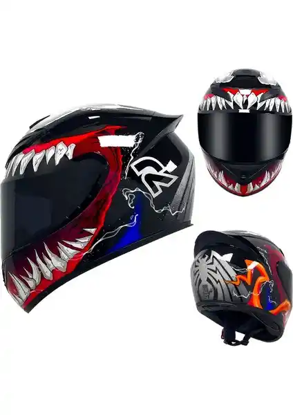 Handsome Guy Unisex Motosiklet Kaskı Güvenlik ve Stil Bir Arada Yüksek Kalite