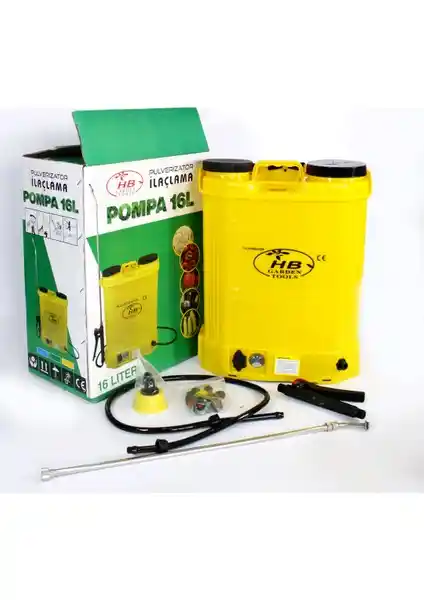 Hb Garden Tools Hb Akülü Şarjlı Sırt Pompası 16 Litre: Bahçe ve Tarım İşleri İçin Güçlü ve Pratik İlaçlama Çözümü