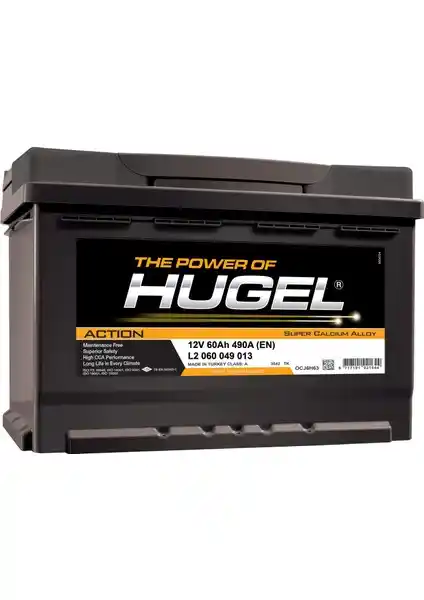 Hugel Action 12V 72Ah 580CCA Akü: Güç ve Güvenilirlik Sunan Otomobil Bataryası