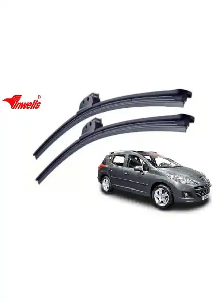 Inwells Peugeot 207 (2007-2012) için Muz Tipi Silecek Takımı Yüksek Performans ve Dayanıklılık