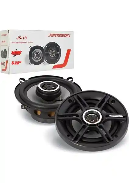 Jameson Js-13 13cm 180W Araç İçi Hoparlörleri Güçlü ve Dengeli Ses Deneyimi Sunar