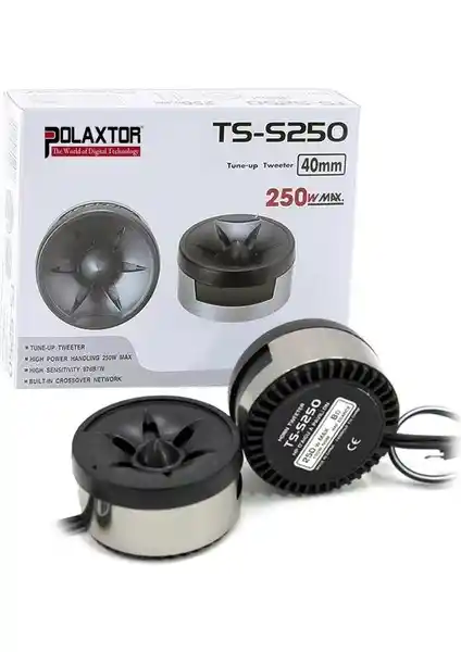 Jameson TS-S250 Tweeter 250W 40mm İki Adet Ses Sistemi Yüksek Performanslı Ürün
