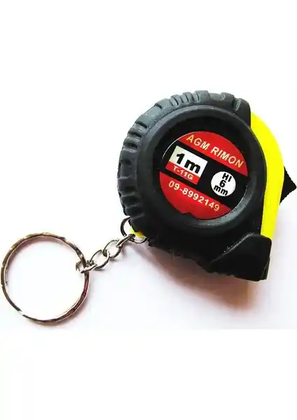 Jokey Kırtasiye Anahtarlık Cep Şerit Metre 100 cm Pratik ve Dayanıklı Ölçüm Aleti