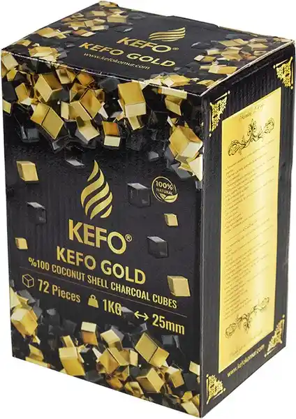 Kefo Gold Kömür 1kg: Doğal ve Uzun Yanma Süresi Sunan Çevre Dostu Kömür