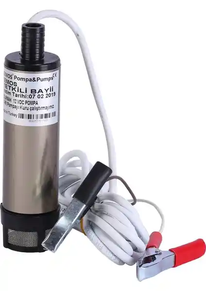 Kemos Kızılırmak Alüminyum Gövde 12V Mazot Pompası: Yüksek Debili Güvenilir Yakıt Transferi