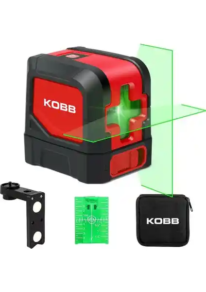 KOBB KBL91G Profesyonel Yeşil Lazer Çizgi Distomat 30 Metre Çalışma Alanı