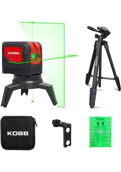 KOBB KBL92GTP Profesyonel Yeşil Lazer Ölçüm Cihazı İnşaat ve Dekorasyon Uygulamaları için