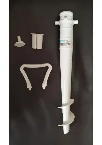 Lider Magnesia Beyaz Bahçe ve Plaj Şemsiyesi Kazığı Dayanıklılık ve Estetiği Bir Arada