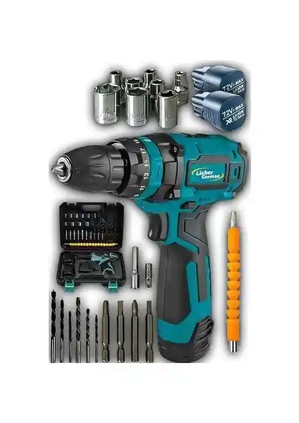 Lieber German 58VOLT 12 Ah Akülü Vidalama ve Matkap Seti ile Güç ve Dayanıklılık
