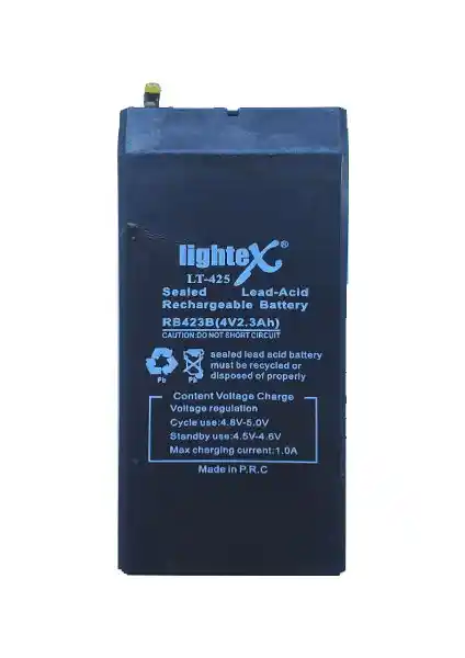 Lightex Lt-425 4V 2.3Ah Bakımsız Işıldak Akü ile Güç Kaynaklarınızda Güvenilirlik