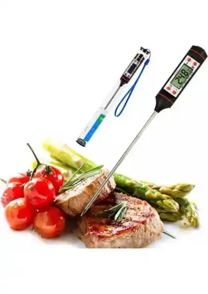 Lovyco Dijital Et ve Süt Termometresi Yüksek Hassasiyetli ve Dayanıklı Mutfak Ölçüm Cihazı