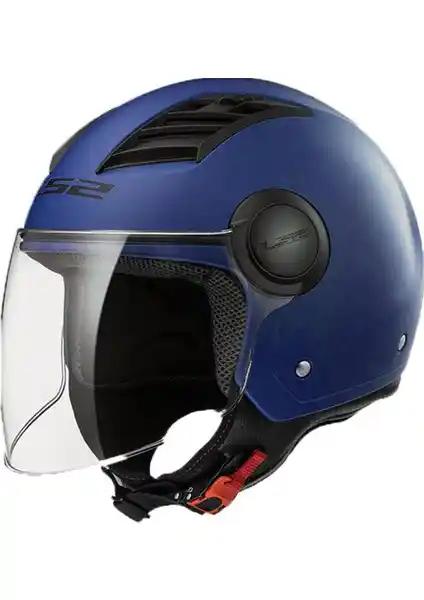 LS2 Airflow Mat Mavi Kask Güvenlik ve Konforu Bir Arada Sunar