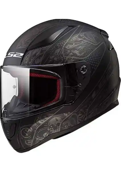 LS2 Rapid Crypt Siyah Kask Güvenlik ve Konfor Sunan Modern Tasarım