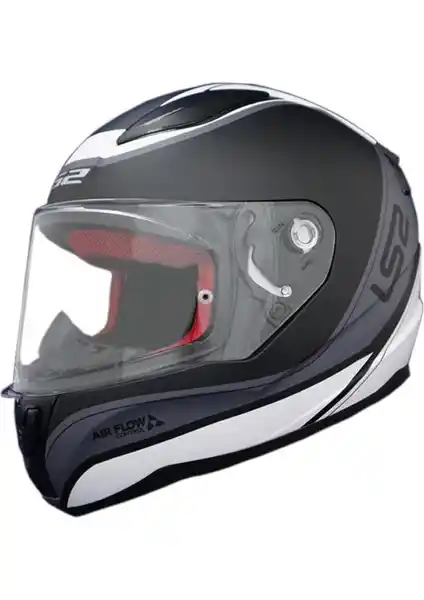 LS2 Rapid Deeper Mat Beyaz-Siyah Kapalı Kask: Güvenlik ve Şıklığın Modern Buluşması