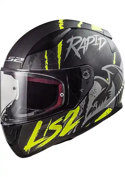 LS2 Rapid Raven Tam Yüz Motosiklet Kaskı Güvenlik ve Konfor Sunan Tasarım