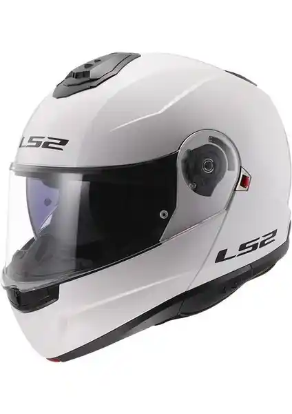 LS2 Strobe 2 Beyaz Çene Açılır Kask Güvenlik ve Konforu Bir Arada Sunar