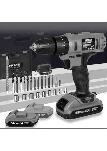 Mager 58V Kablosuz Darbeli Matkap ile Güç ve Çok Yönlülük Sunar