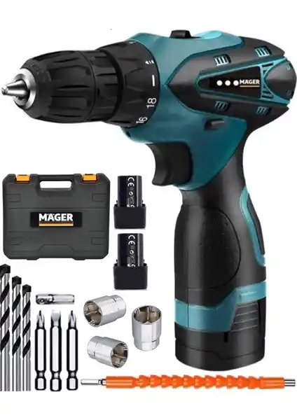 Mager MGR1012DRS Çift Akülü Li-ion Bataryalı Profesyonel Şarjlı Matkap Özellikleri ve Kullanım Alanları