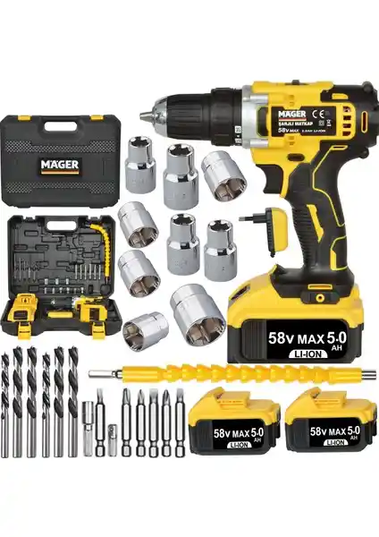 Mager Şarjlı Akülü Vidalama Matkap: Güçlü ve Çok Yönlü Profesyonel El Aleti