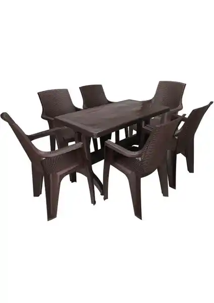 Mandella Zeugma 70x120 6 Kişilik Nibras Mobilya Takımı Modern ve Dayanıklı Tasarım