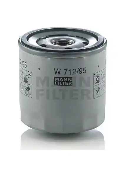 Mann Filtre Volkswagen Golf 7 ve SEAT Leon 1.2/1.4 TSI Yağ Filtresi 2013-2017 için Güvenilir Koruma