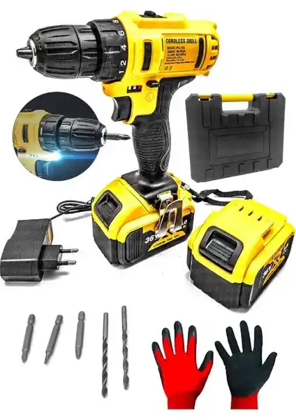Maxstar Turbo Tools 36V Çift Akülü Profesyonel Vidalama ve Delme Matkap Özellikleri