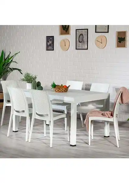 Mobetto Rattan Bahçe ve Balkon Masa Takımı: Şık ve Dayanıklı Dış Mekan Mobilyası